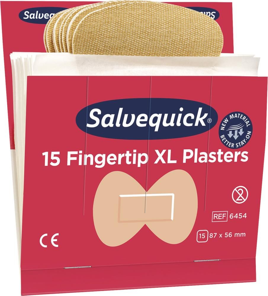 Salvequick Fingerspitzen-Pflaster elastisch Refill 6454 VPE 6 Stück