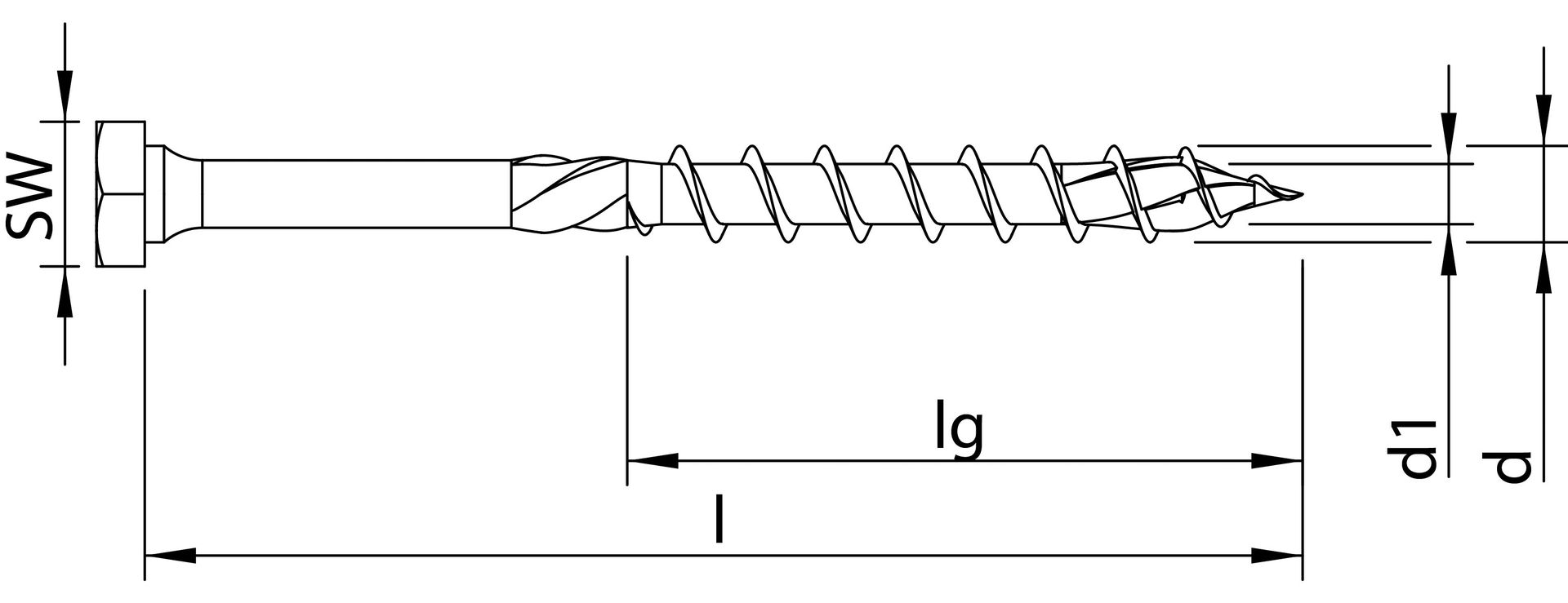 HECO-TOPIX-plus 10,0 x 120, Kombisechskantkopf, Sechskantkopf + T-Drive, Teilgewinde, verzinkt blau, A3K, 50 Stück, VARIANTA-Handwerkerverpackung