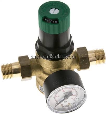 Druckminderer für Trinkwasser R 1/2", 1,5 - 6 bar, DVGW