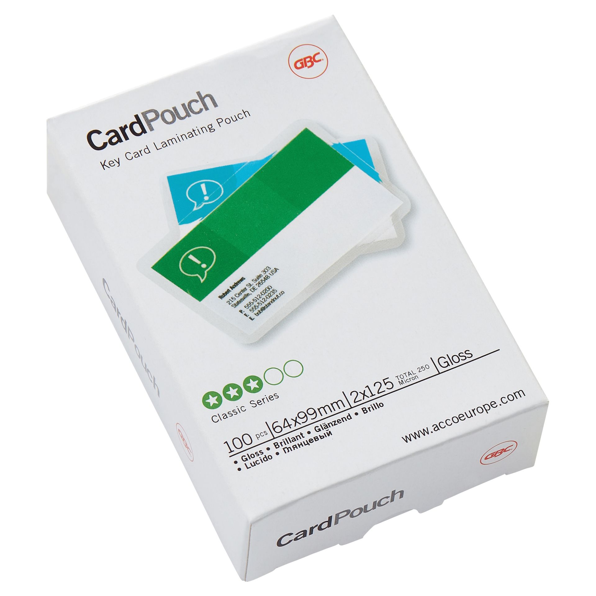 Folientasche CardPouch 64x99mm 125mic 100 St./Pack.