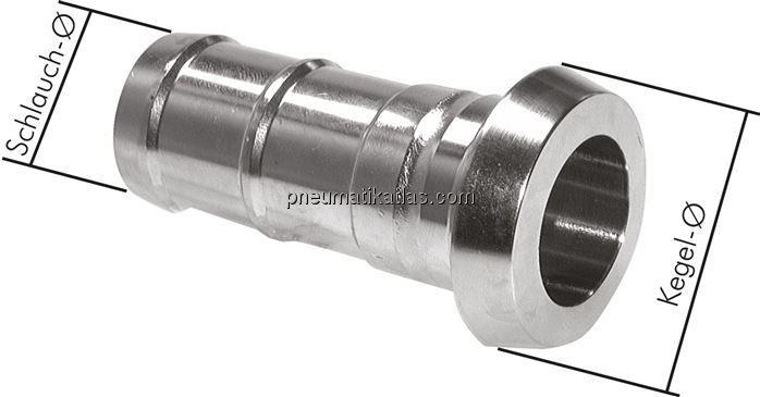 Schlauchkegelstutzen (Milchgew.) 44mm Kegel-25 (1")mm
