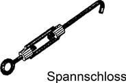 Spannschloss Meta-CLIP L60 mm verzinkt