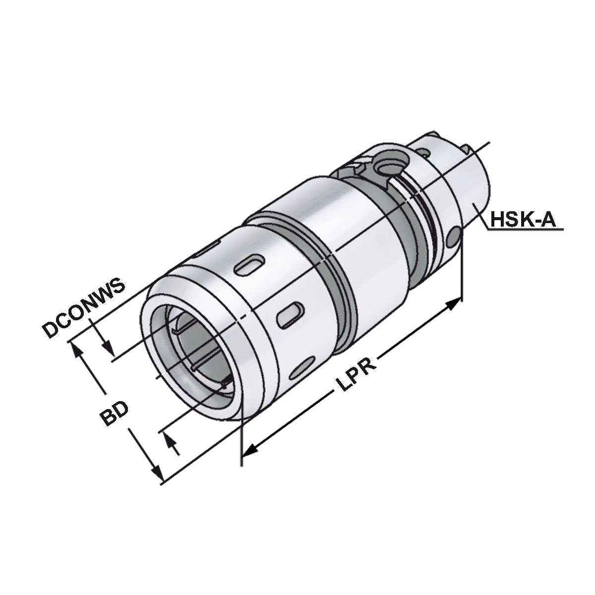 Kraftspannfutter HSK-A 100-20-105 DIN 69893-1