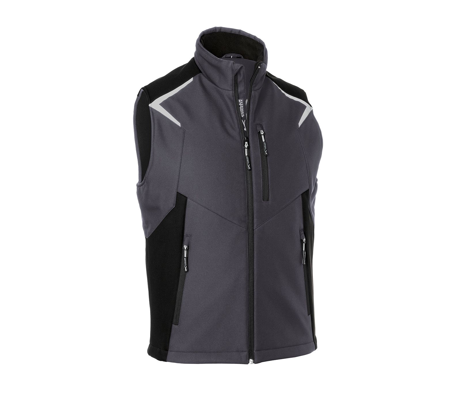 KÜBLER BODYFORCE Softshell Weste anthrazit/schwarz Gr. XS
