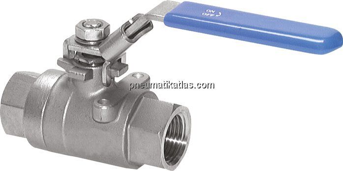 Edelstahl-Kugelhahn, G 1/4", 0 bis 130bar
