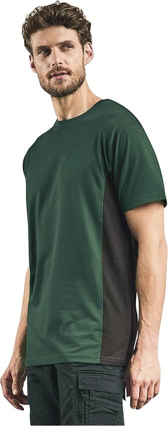 Contrast T-Shirt, grün/charcoal Gr. L Promodoro