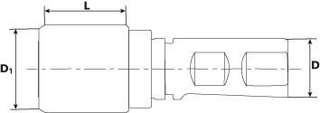 Gewindeschnellwechsel- Futter für Synchro 20mm M3-8 ER16 FORMAT