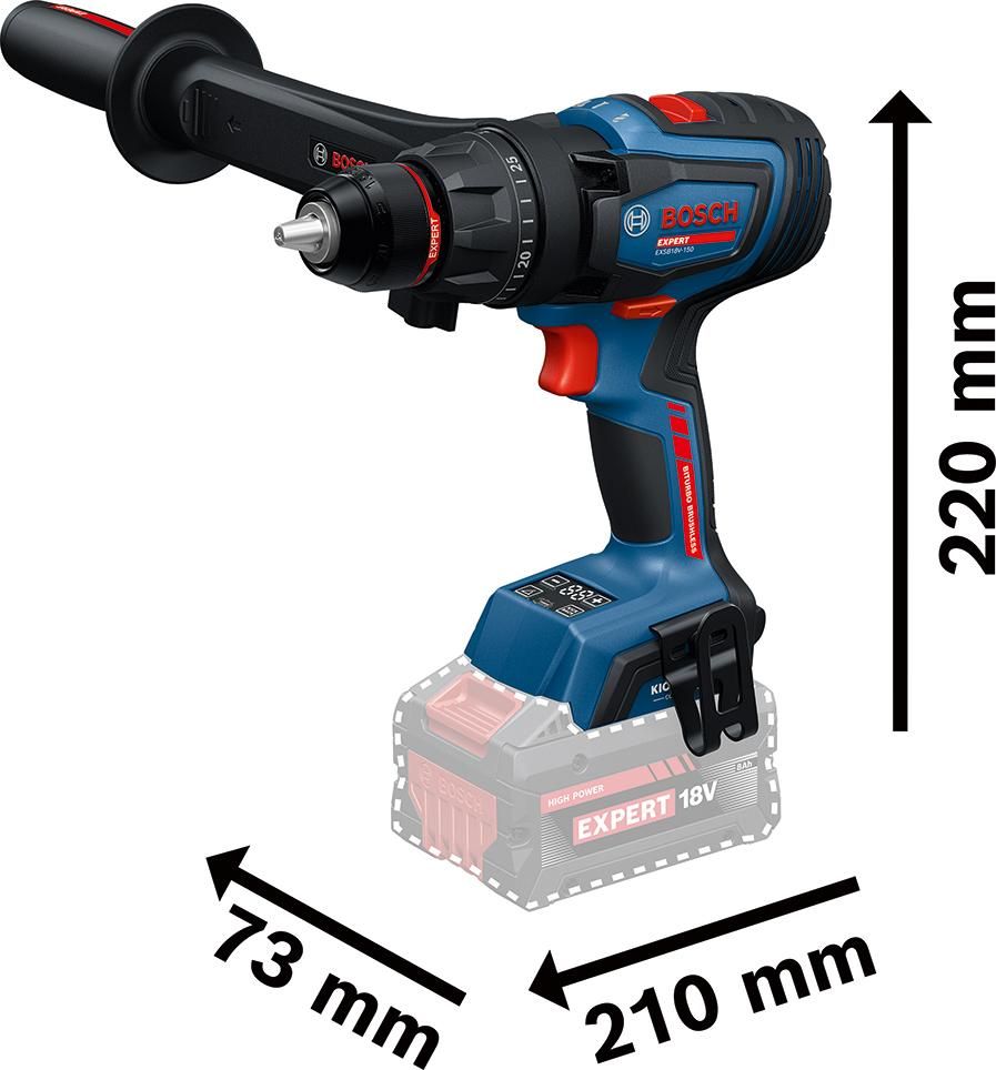 EXPERT-Schlagbohrschr. EXSB18V-150 ohne Akku ohne Ladegerät L-Boxx