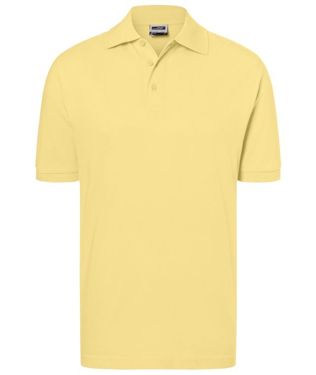 Classic Polo Hochwertiges Polohemd mit Armbündchen gelb, Gr. S
