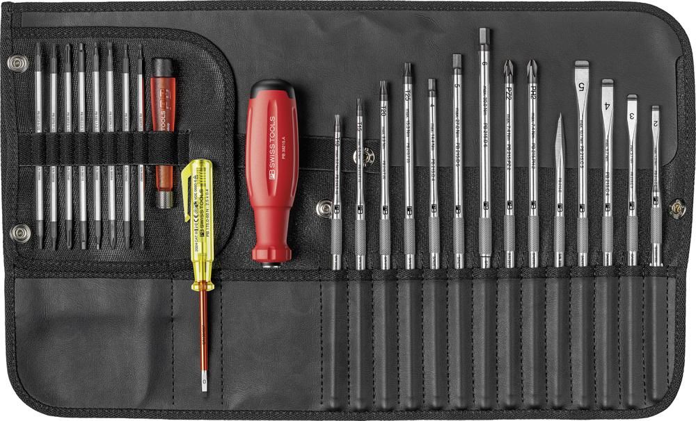 Wechselklingen-Satz 25-teilig in Rolltasche PB Swiss Tools
