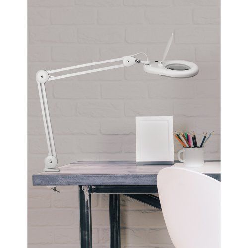 LED-Lupenleuchte  viso Klemmfuß ws