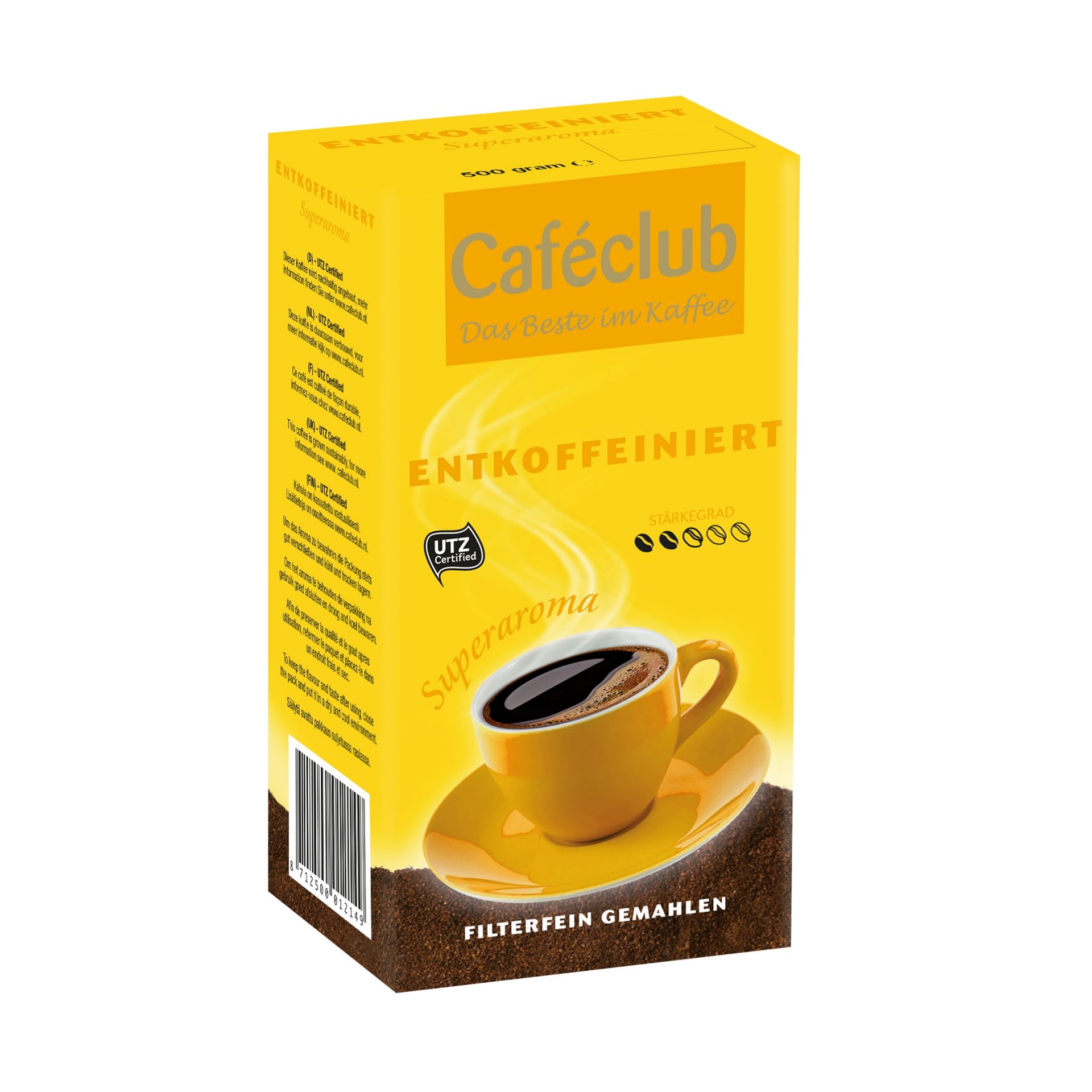 Cafe Entkoffeiniert   gemahlen 500g