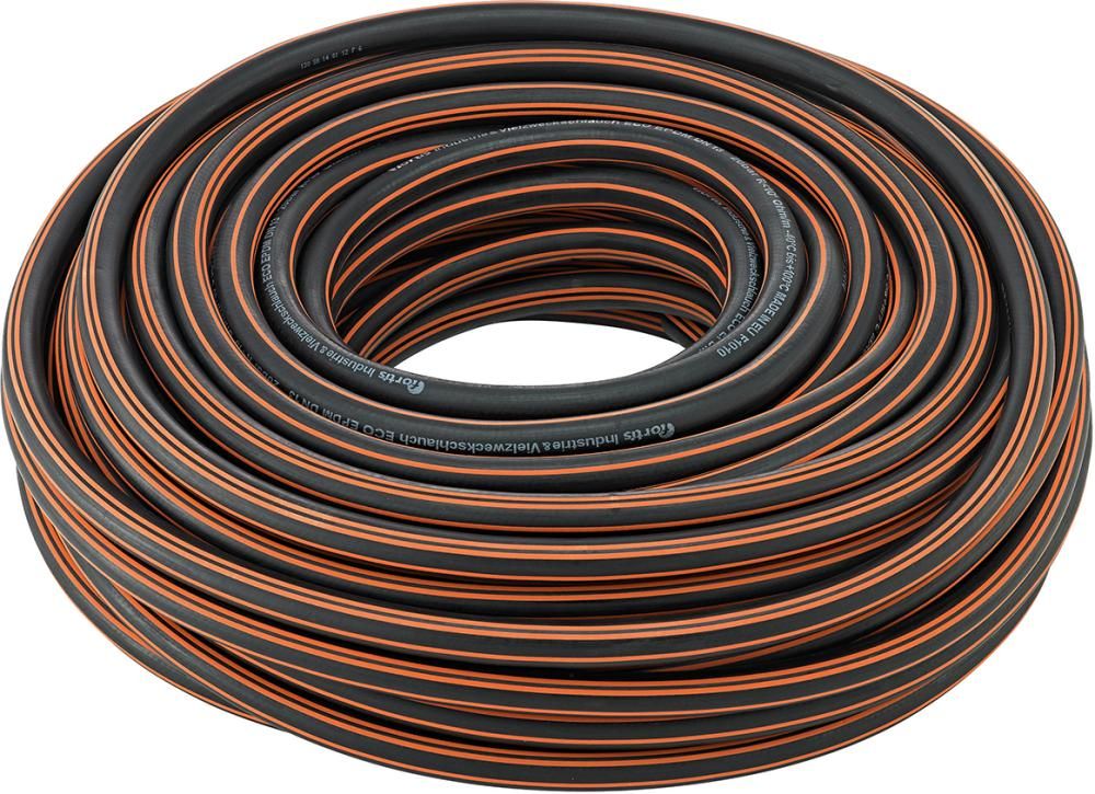 Industrie-und Vielzweck schlauch ECO, EPDM, schwarz/orange, 13x3,0mm, 40m FORTIS