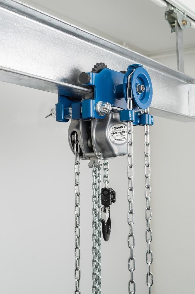 Kombifahrwerk LHT-G-005L mit Haspelfahrwerk und Flaschenzug Hub 3,0m Tragkraft 500kg