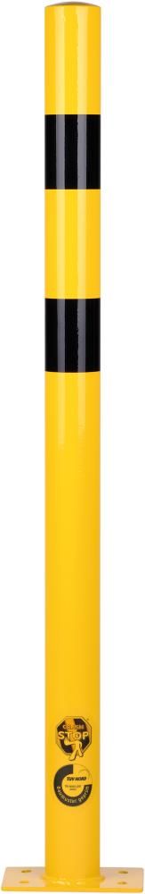 Rammschutzpoller H1200xD76 mm zum Aufdübeln Stahl beschichtet ge/schw