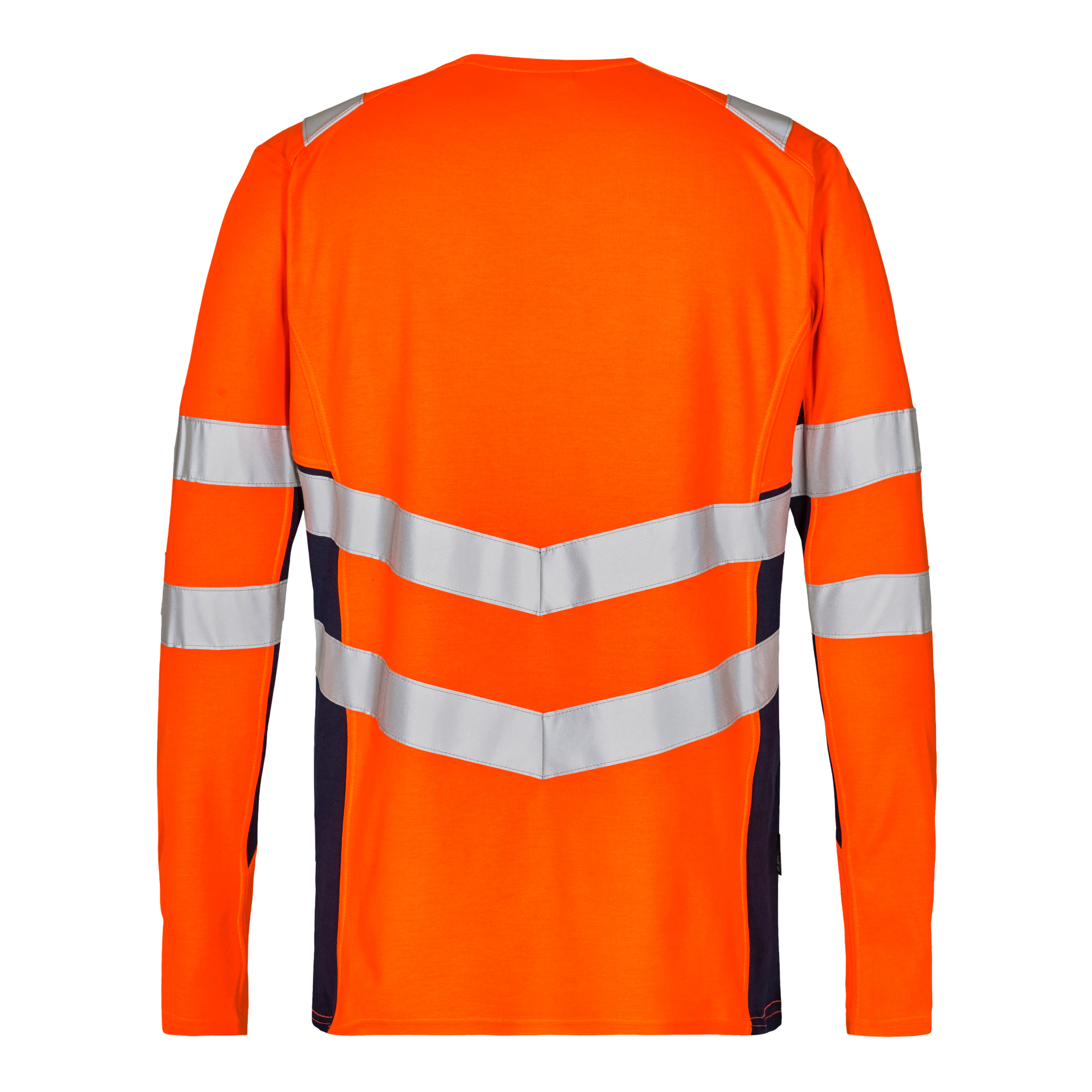 Safety Langarm-Shirt Orange/Blue ink, Gr. 5XL