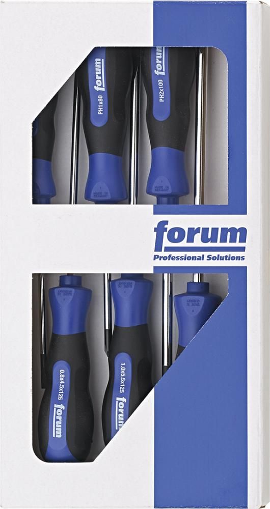 FORUM Schraubendreher-Satz 6tlg. Schlitz/PH