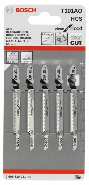 Bosch Stichsägeblatt T 101 AO Clean for Wood