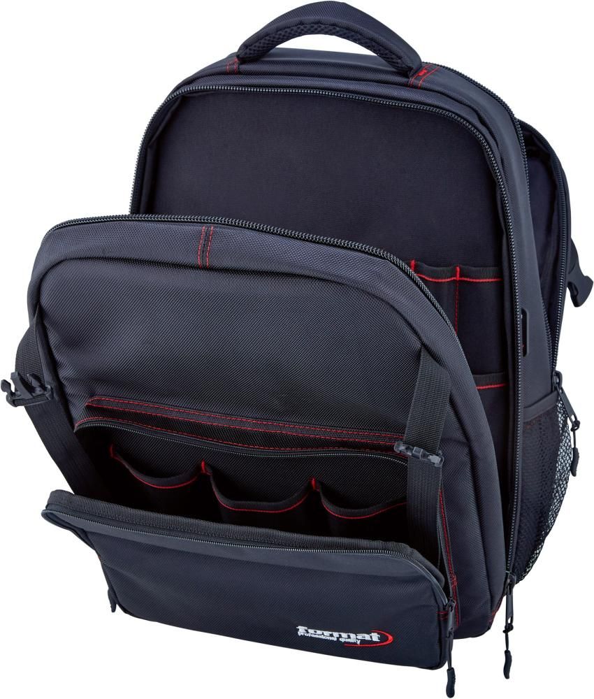 Werkzeugrucksack 350x180x450mm Nylon FORMAT