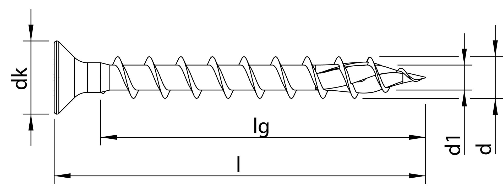 HECO-TOPIX-plus 4,5 x 40, Beschlagschraube, Senkkopf, HECO-Drive, Variables Vollgewinde, verzinkt blau, A3K, 500 Stück, VARIANTA-Handwerkerverpackung