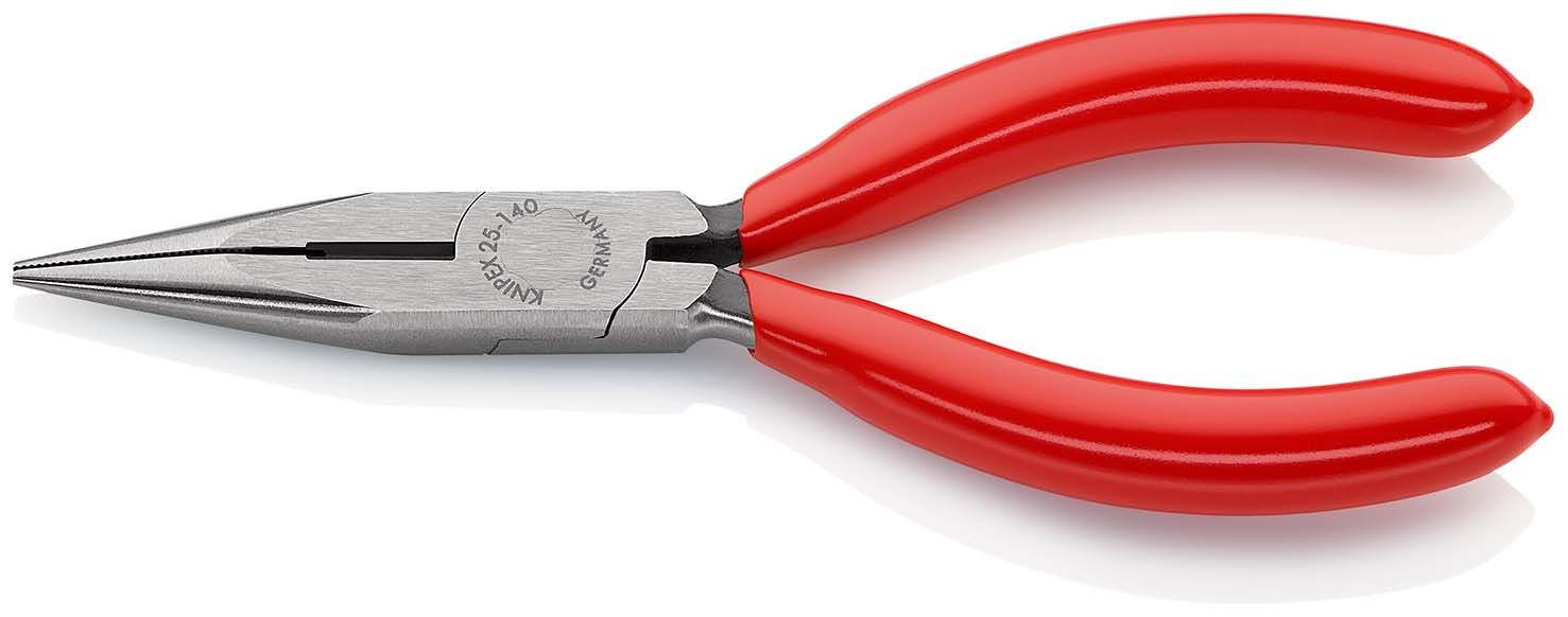 KNIPEX Flachrundzange mit Schneide mit Kunststoff überzogen