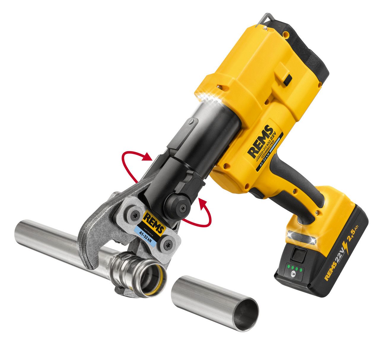 REMS Akku-Hybrid-Radialpresse im Koffer
