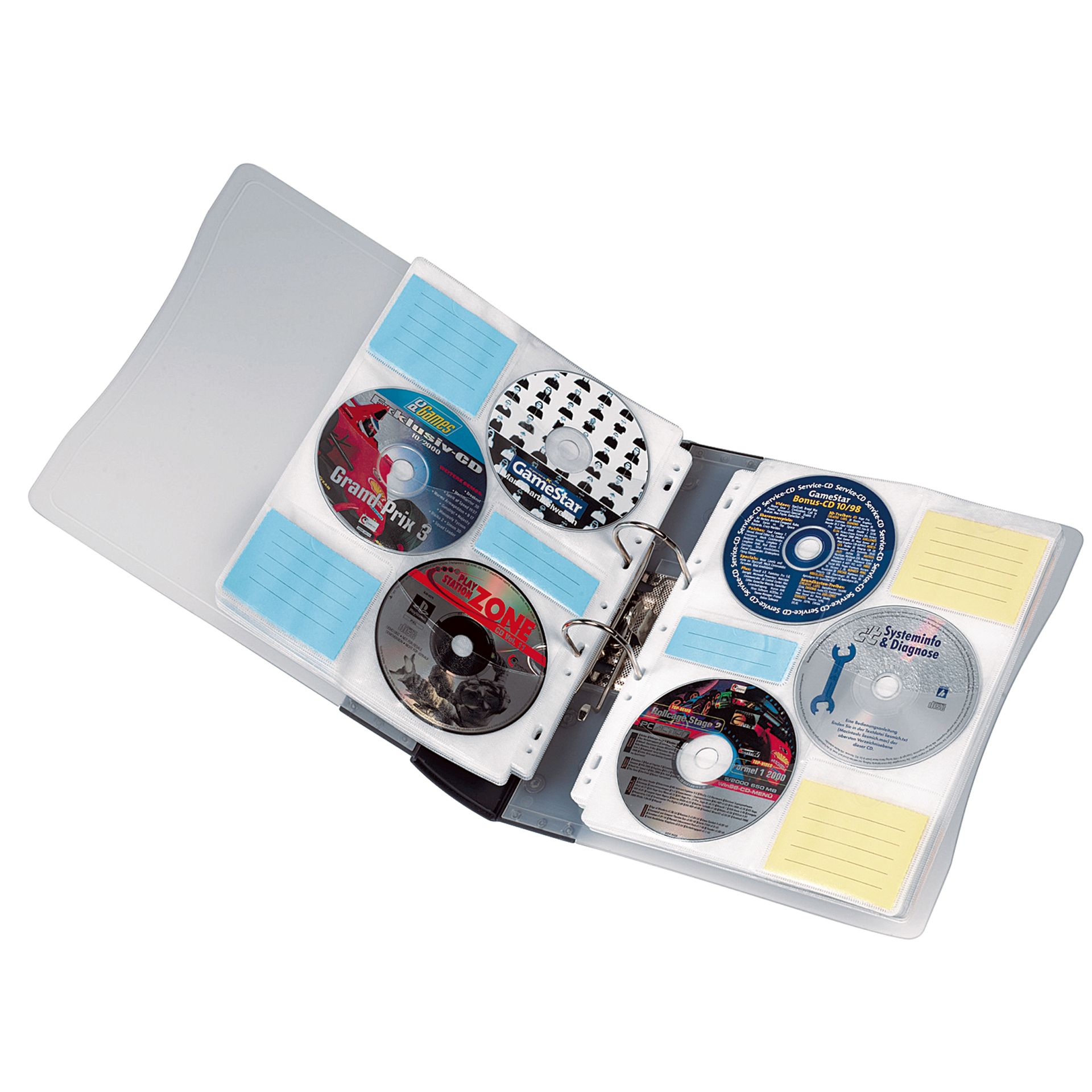 CD/DVD Hülle für 60CDs/DVDs tr/ws 10St
