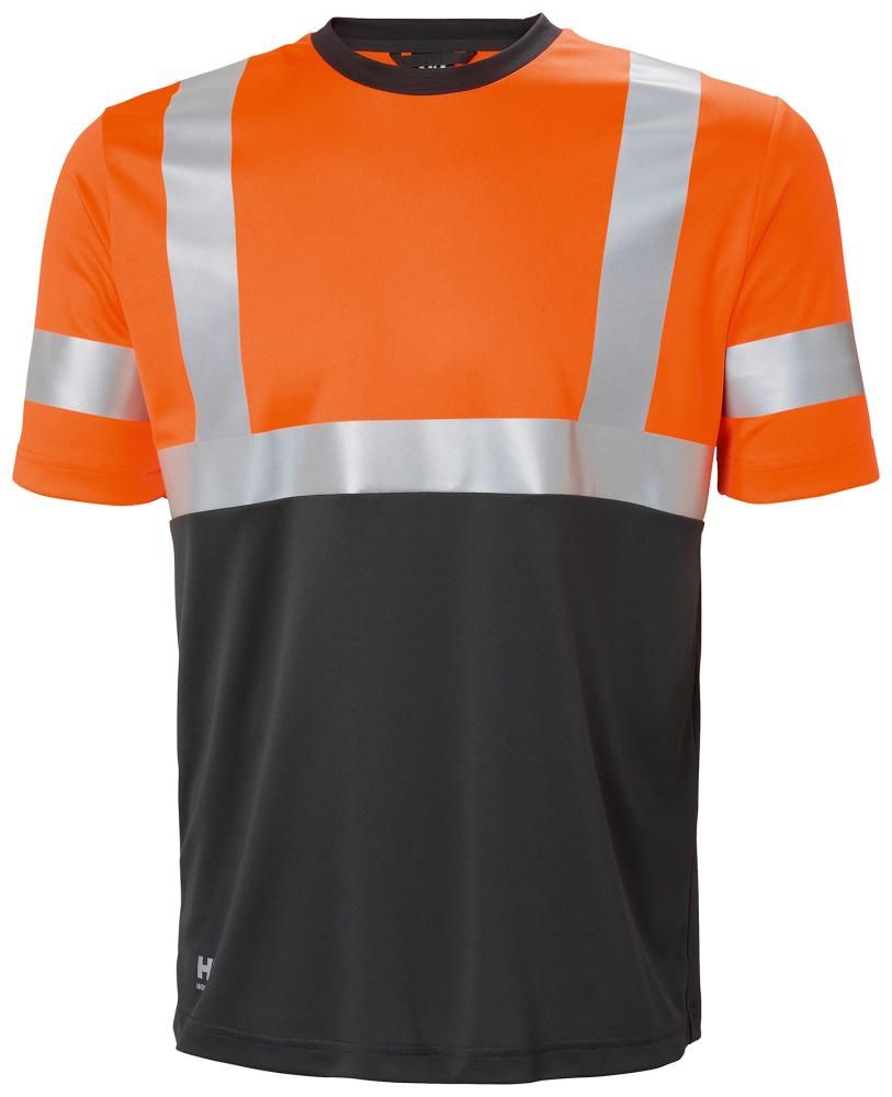 Warn-T-Shirt ADDVIS, orange, Gr.2XL
