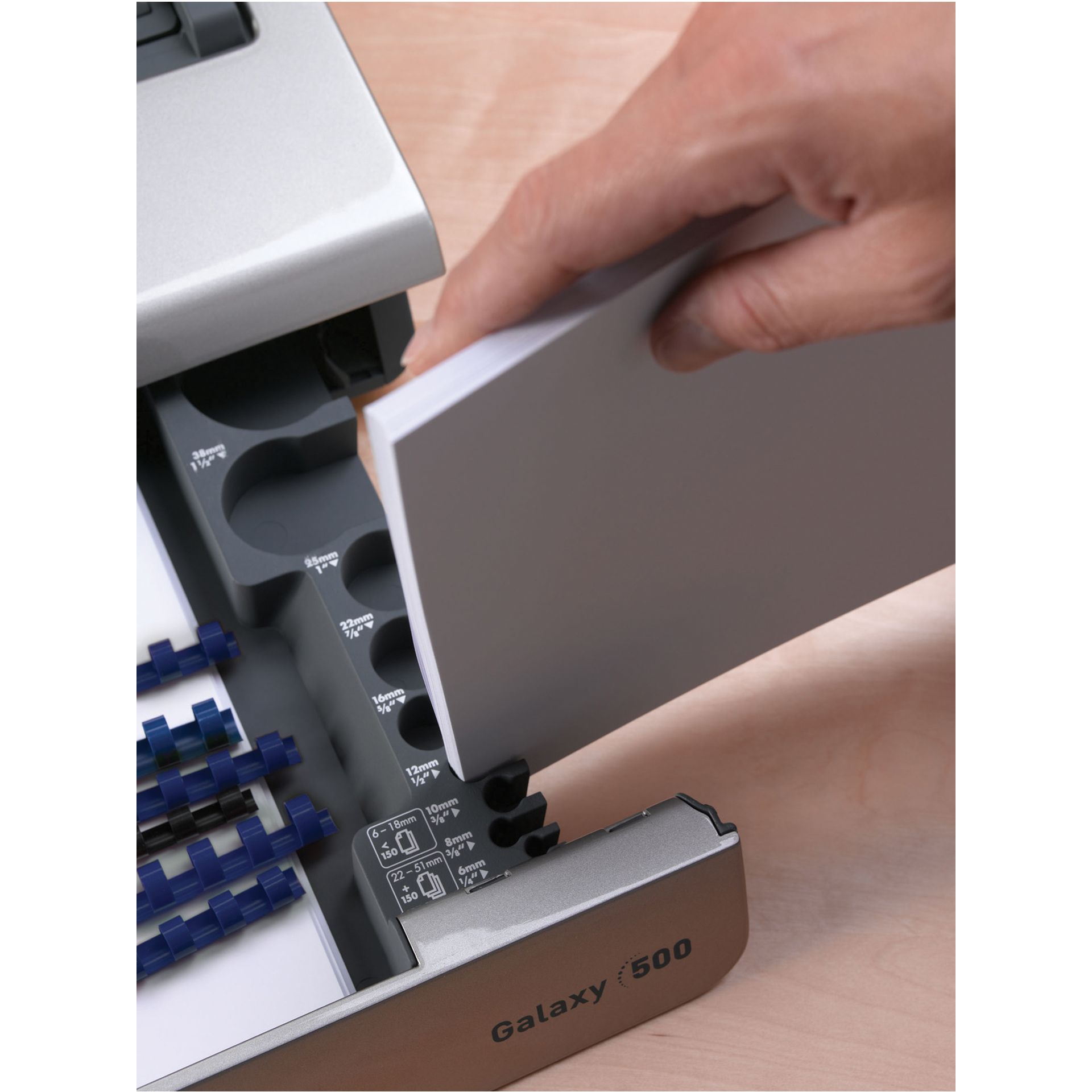 Plastikbindegerät GALAXY 500 anthrazit