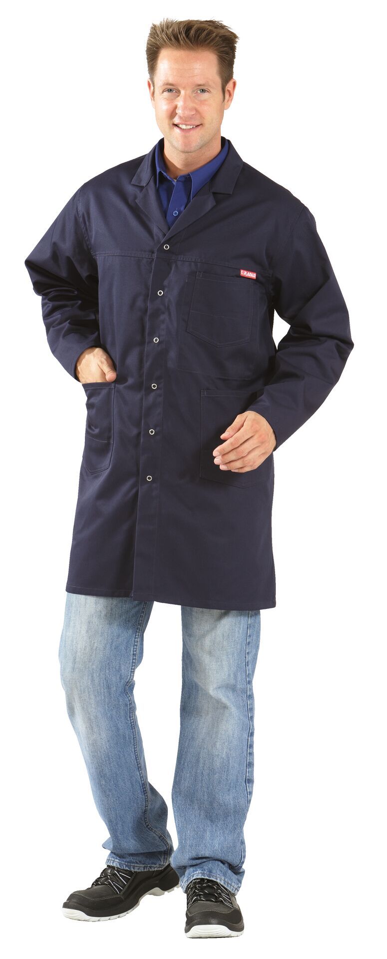 Planam Berufsmantel MG 260 hydronblau Gr. 102
