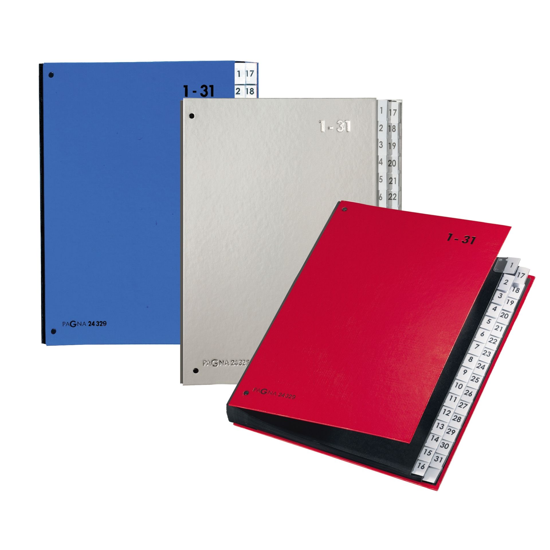 Pultordner DIN A4 1-31 32Fächer Polypropylen bl