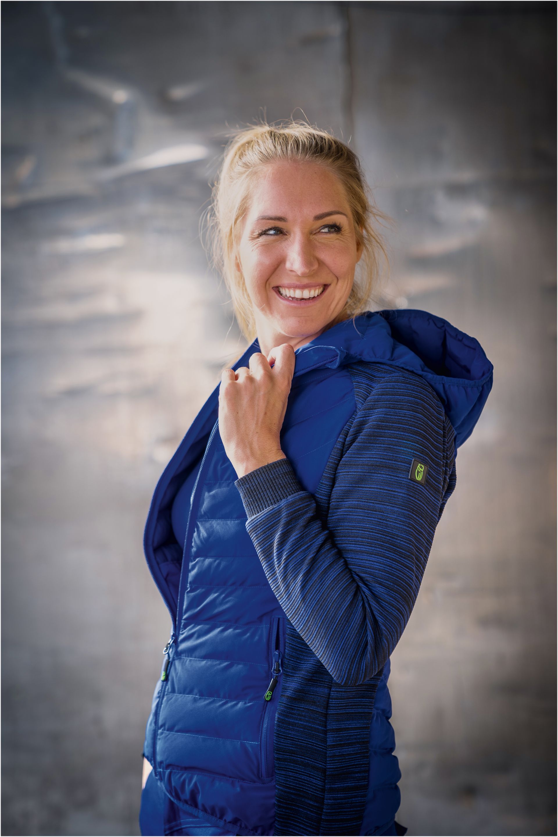 Leibwächter Damen-Arbeitsjacke, Blau, Gr. 48