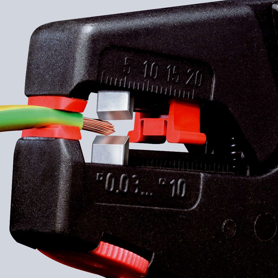 KNIPEX 12 40 200 Selbsteinstellende Abisolierzange  200 mm