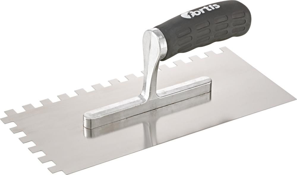FORTIS Glättekelle gezahnt rostfrei 10x10mm