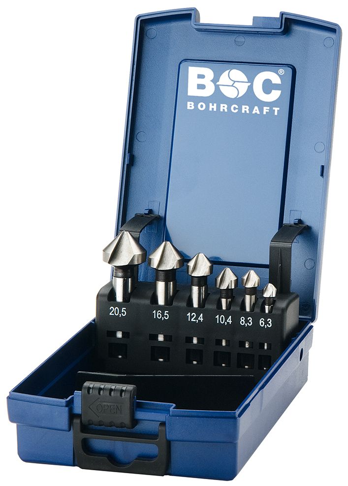 Bohrcraft Kegelsenker HSS DIN 335 C in ABS-Box