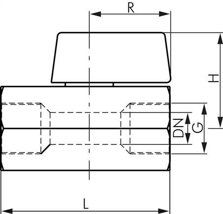 Edelstahl-Minikugelhahn G 1/8" Innengewinde, PN 25