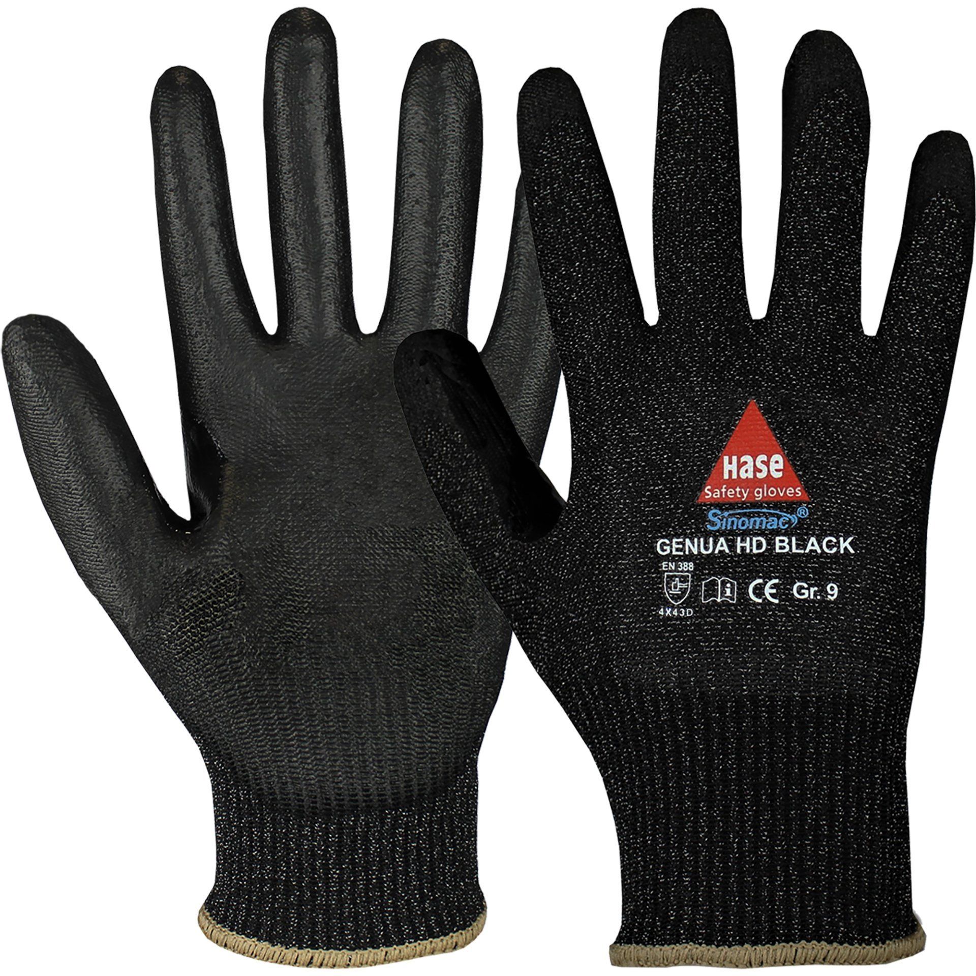 Hase Schnittschutzhandschuh Genua HD Black