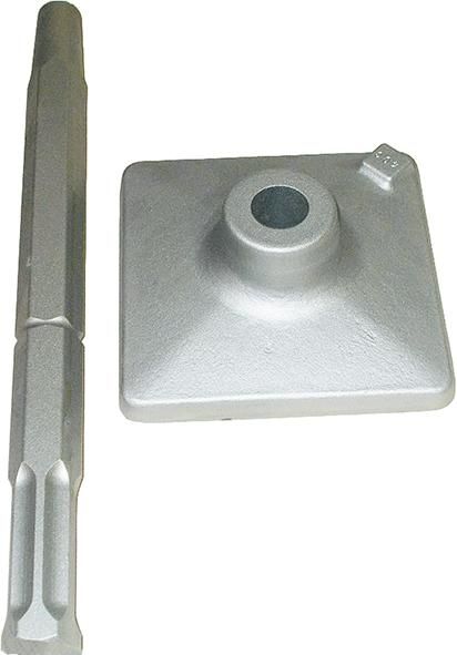 Platte geschmiedet inkl. Adapter 150x150x320mm Hex. 22 mm mit 6 Nuten HILTI TE-S 805 / 905
