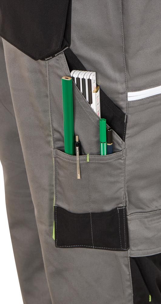 Damen-Bundhose Flex grau/schwarz/lime Gr. 34 FORTIS