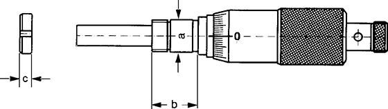 Einbaumessschraube 0-25mm, 0,01mm FORMAT
