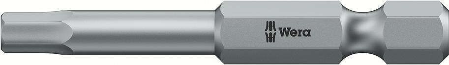 Bit zähhart 1/4" DIN 3126 E6,3 Innensechskant 2x50mm Wera