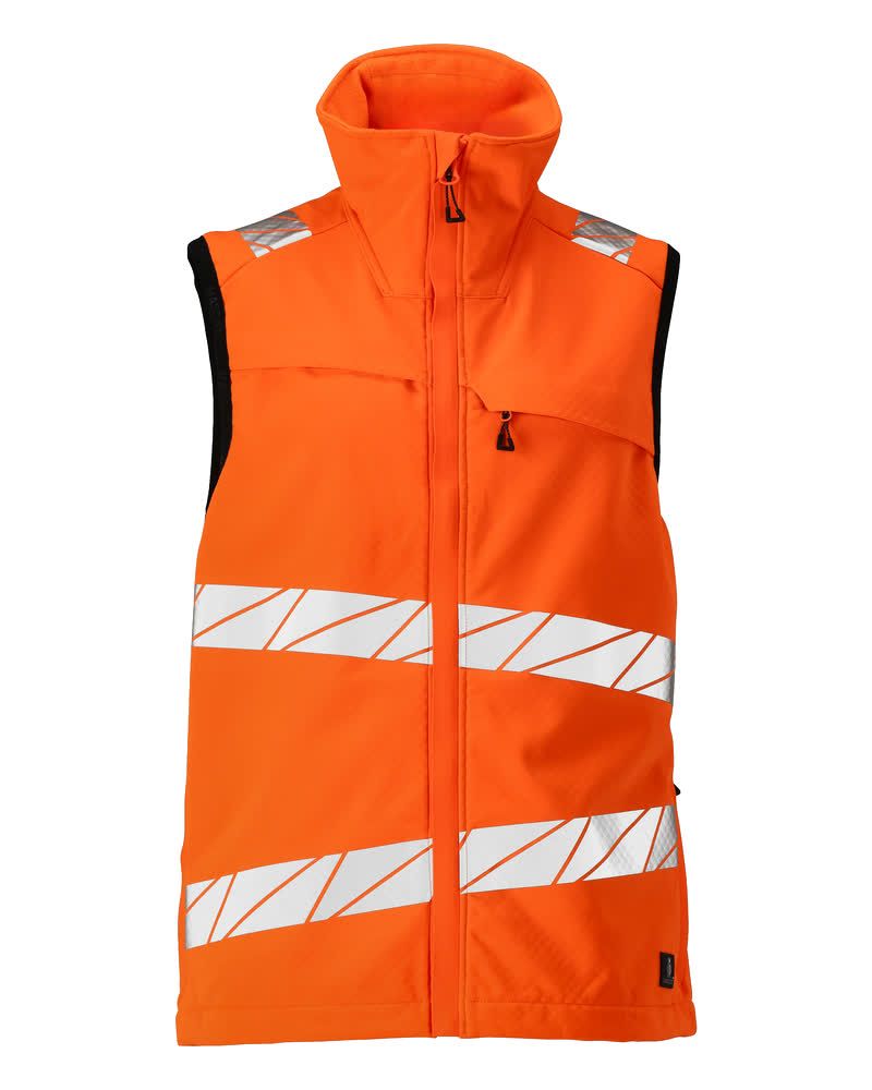 Softshell Weste Hi-vis Orange, 2XL