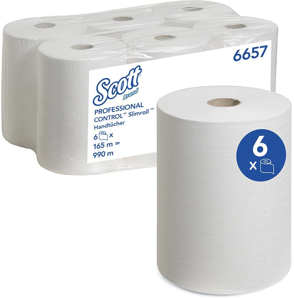 Slimroll RollenhandtücherSCOTT w, 1-l.,6R.f.11833