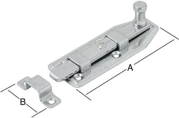Fensterriegel gerade 60X25 vz. VORMANN