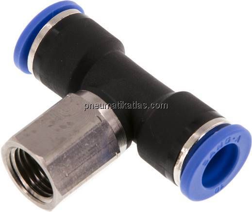 T-Steckanschluss, Innengew. G 1/4"-10mm, IQS-Standard