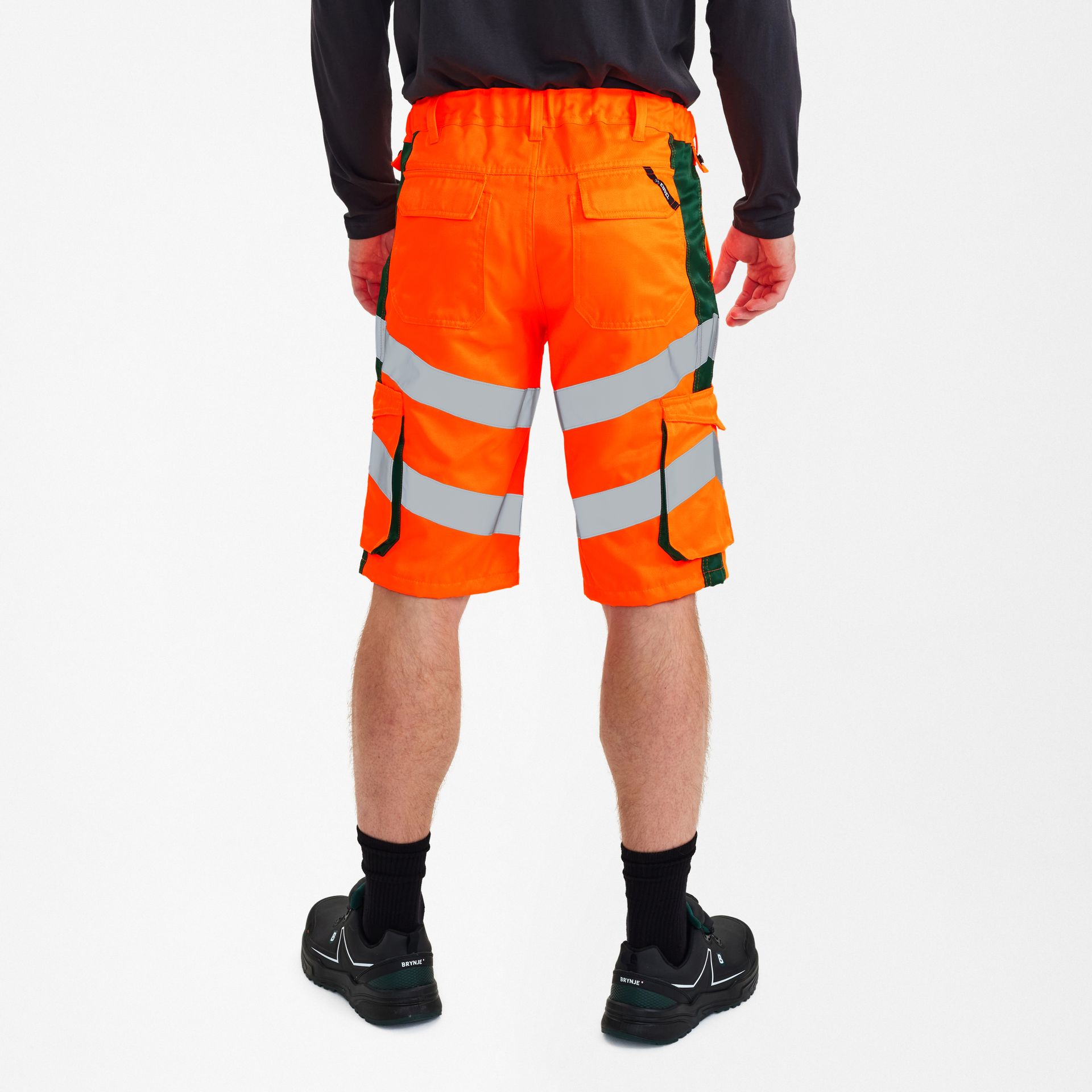 Safety Light Arbeitsshorts Orange/Grün, Gr. 48