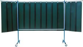 TransFlex Schutz.,1teiligd-grün Vorhang 0,4mm BS SINOtec