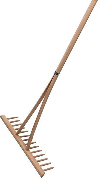 Heurechen 15 Zinken 55 cm m. Holzstiel 160 cmFloraworld