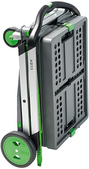 CLAX Trolley, grün Tragkraft: 60 KG Inklusive Klappbox Klappbar
