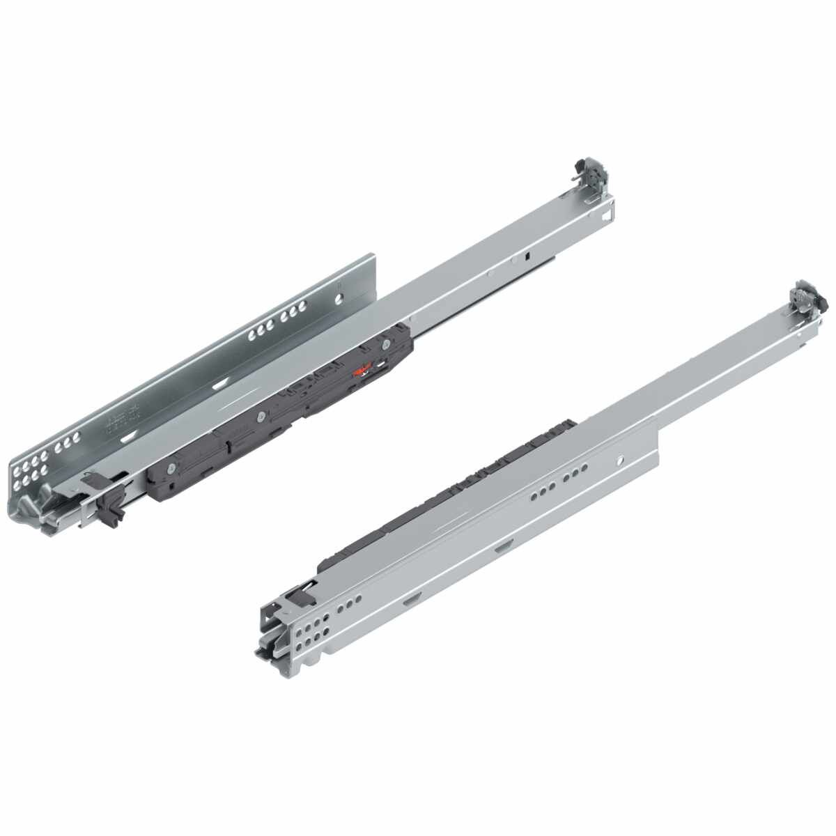 MOVENTO BLUMOTION int./für TOB geeignet/für SERVO-DRIVE geeignet, Vollauszug, Führung, 40 kg, NL=550 mm, für Kupplung, links/rechts, verzinkt